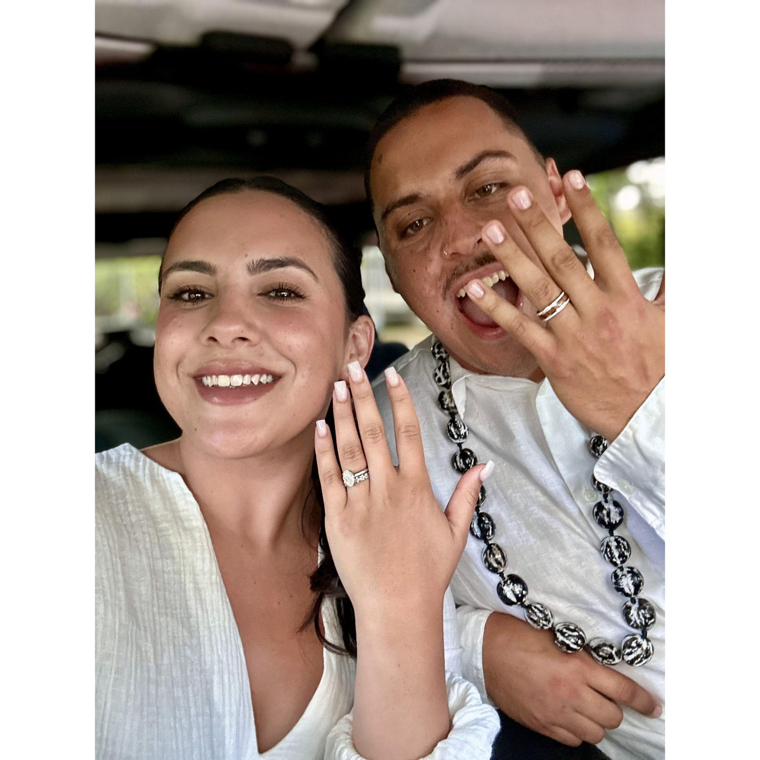 The moment we got back into the car, we had to capture how we were so happy, excited, and still in shock