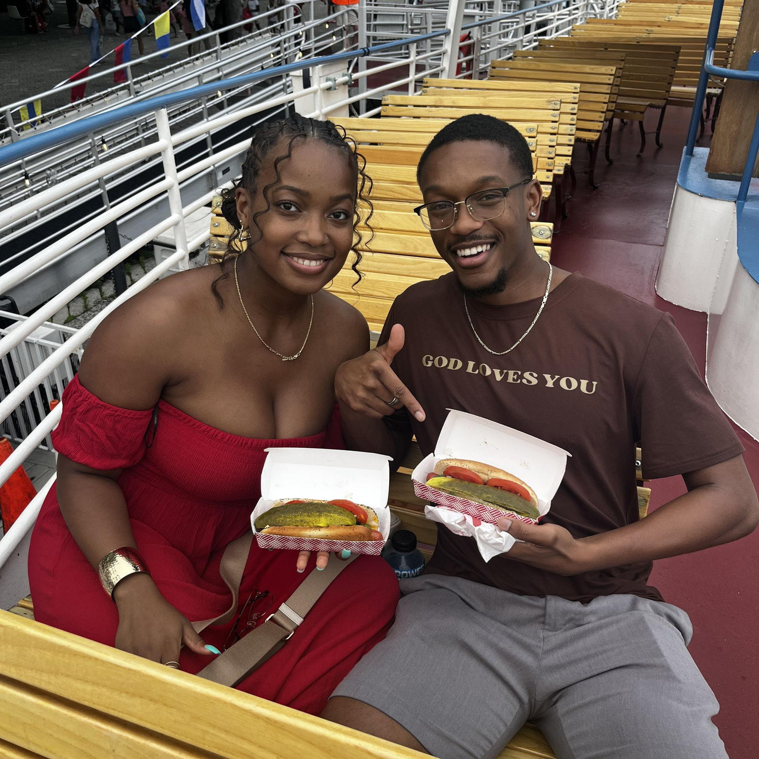 Our first Chicago style hotdog