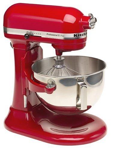 KitchenAid Professional HD Stand Mixer RKG25H0XER, 5-Quart, Empire Red, (Renewed)