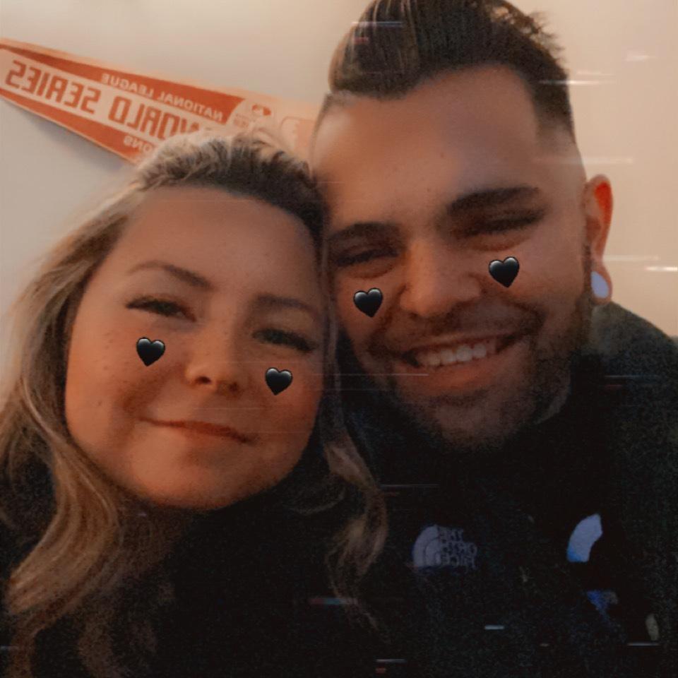The first picture we ever took together (we were still just friends)