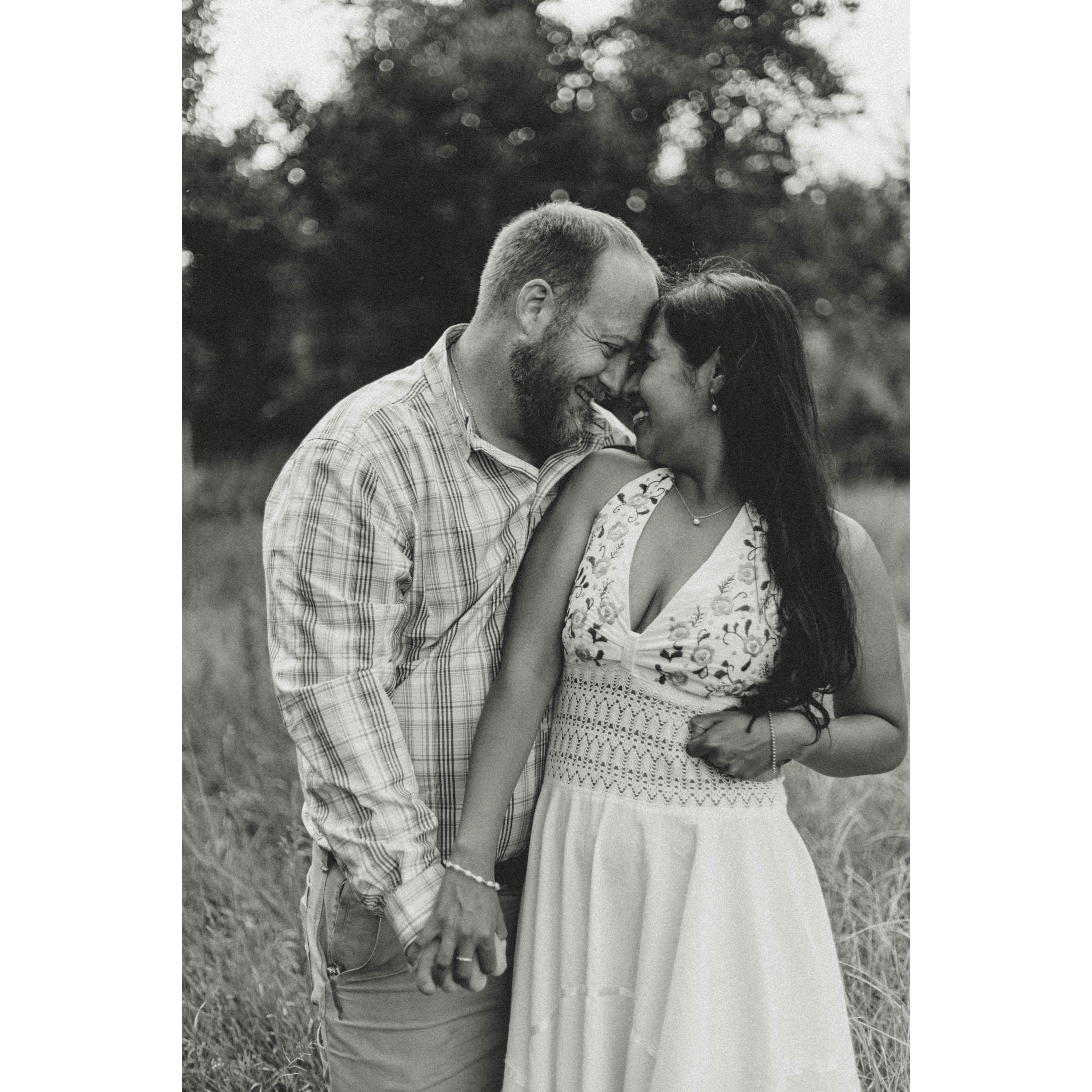 Love caught in a candid moment.