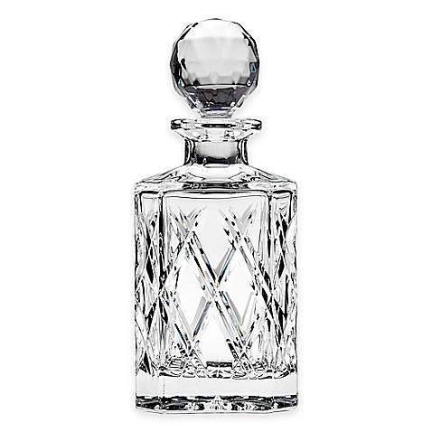 Top Shelf Bevel Hand Cut Crystal Decanter