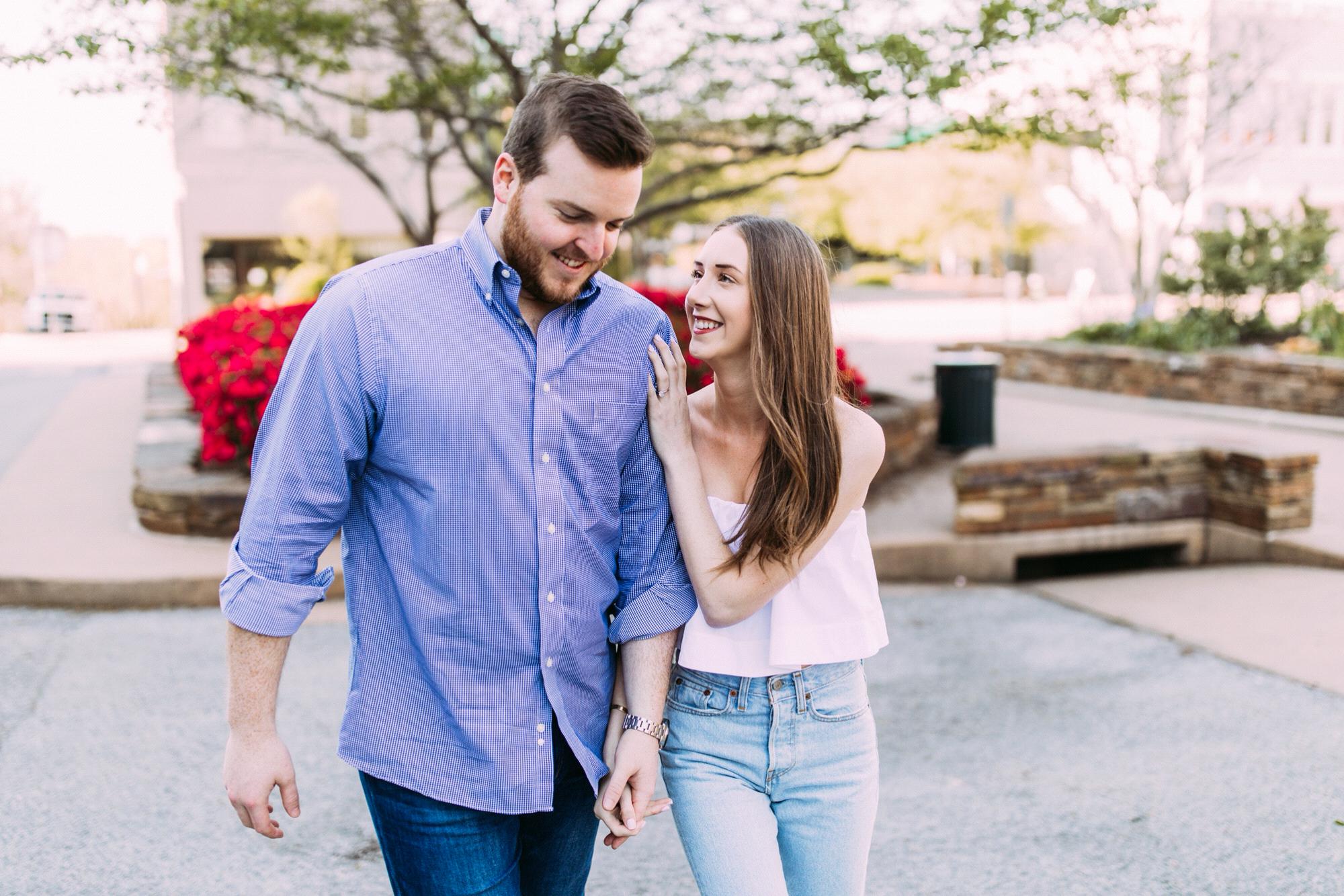Engagement shoot in Fayetteville, Arkansas