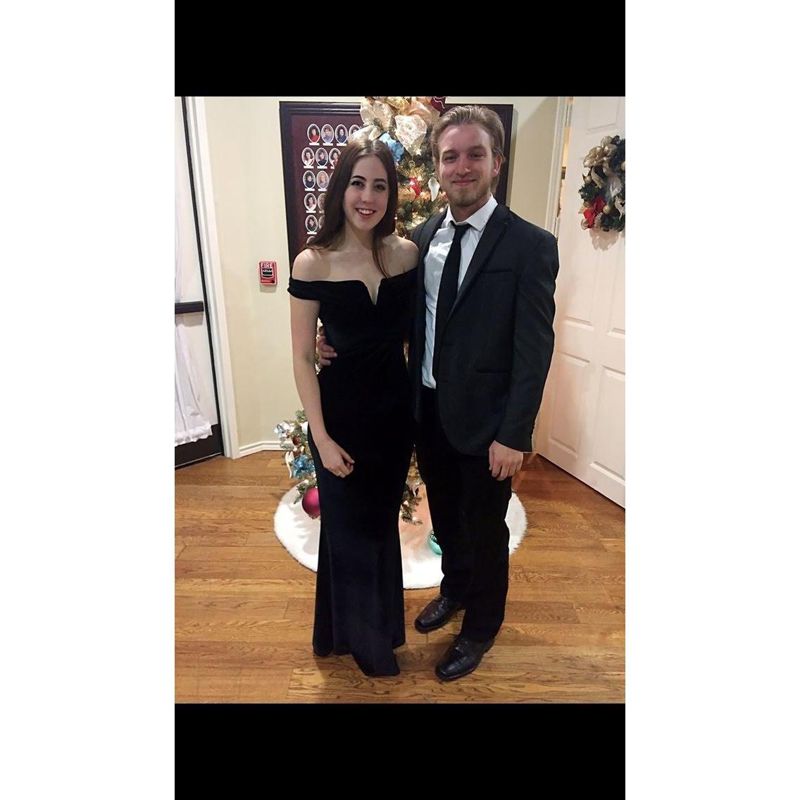 Brad and Megan at Pi Phi's Christmas Formal. We clean up real nice.