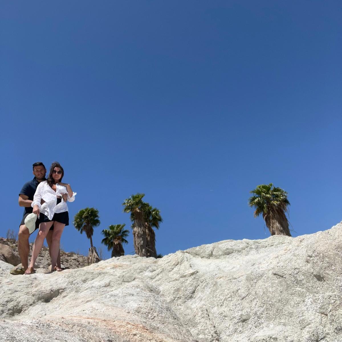 Agua Caliente, California. Sukru's first time to see the desert.