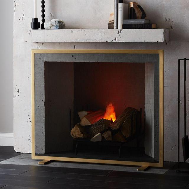 Gunmetal Fireplace Screen