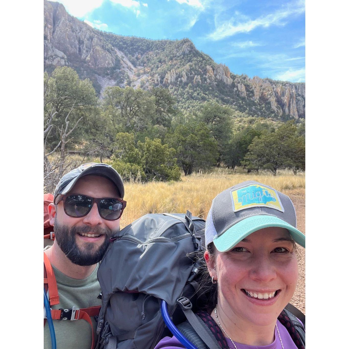 Scott and Emily completed a 3 day backpacking adventure through Big Bend National Park