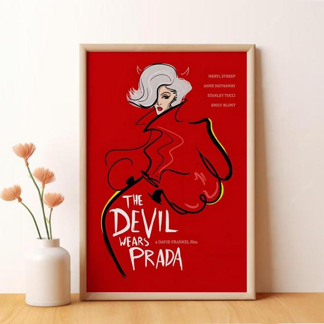 The Devil Wears Prada Poster, Movie Poster, Wall Art, Room Decoration, Art Poster for Gifts, Canvas Print