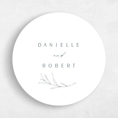 White Wedding Sticker - Avila