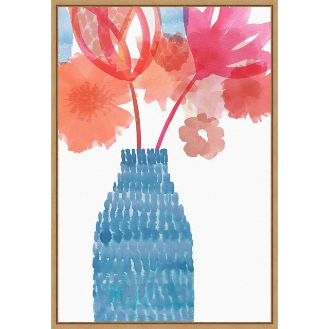 16" x 23" Uplifted II by Flora Kouta Framed Canvas Wall Art - Amanti Art