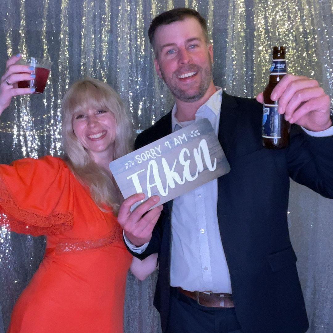Having a good time at the Hunn Wedding