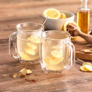 Sorrento Plus Double Wall Coffee Mug, Set of 4