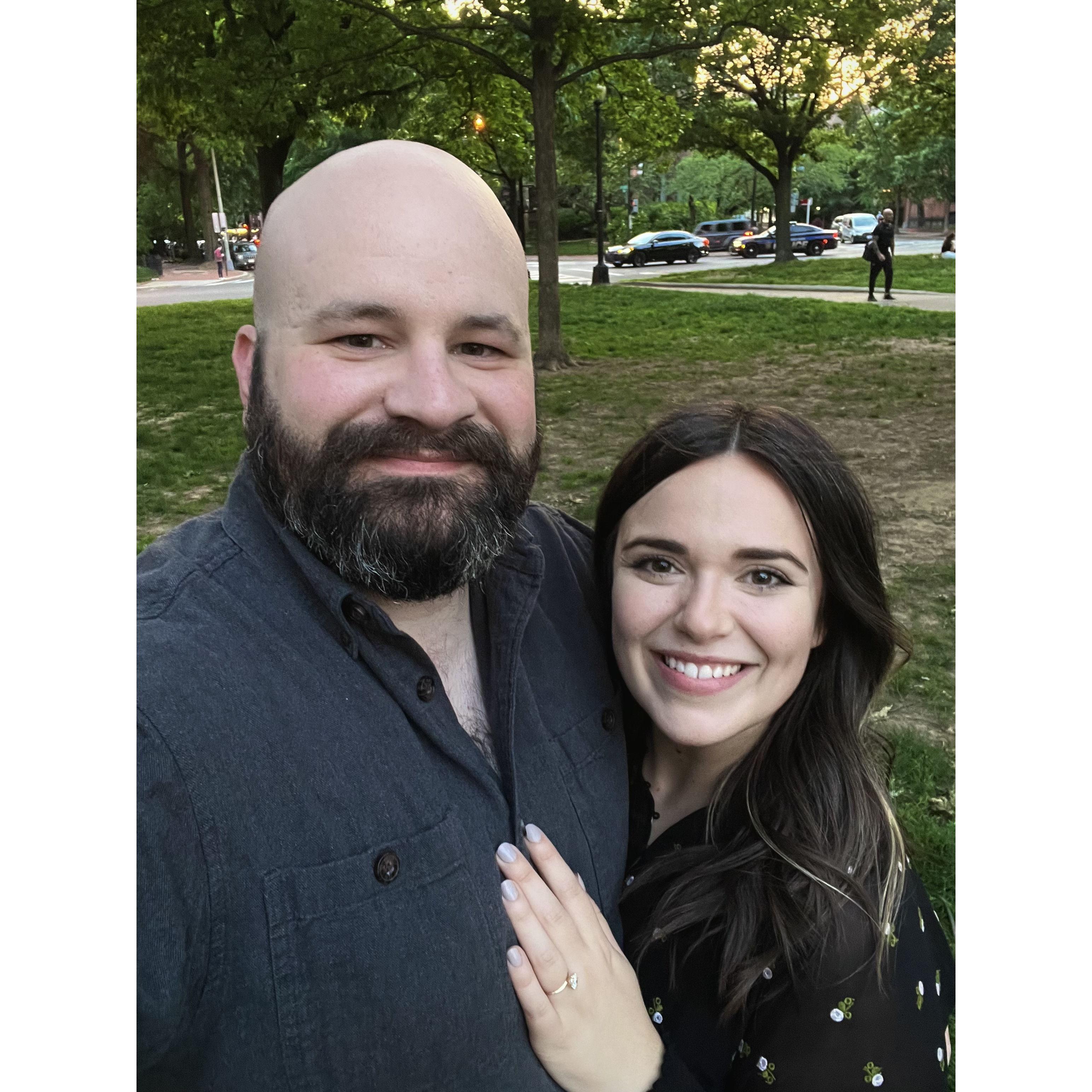 Right after we got engaged!