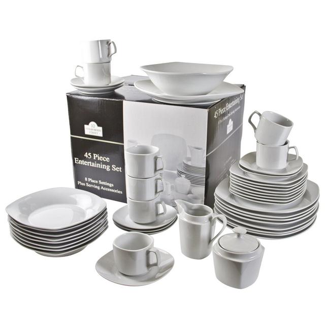 Filomena 44 Piece Dinnerware Set, Service for 8