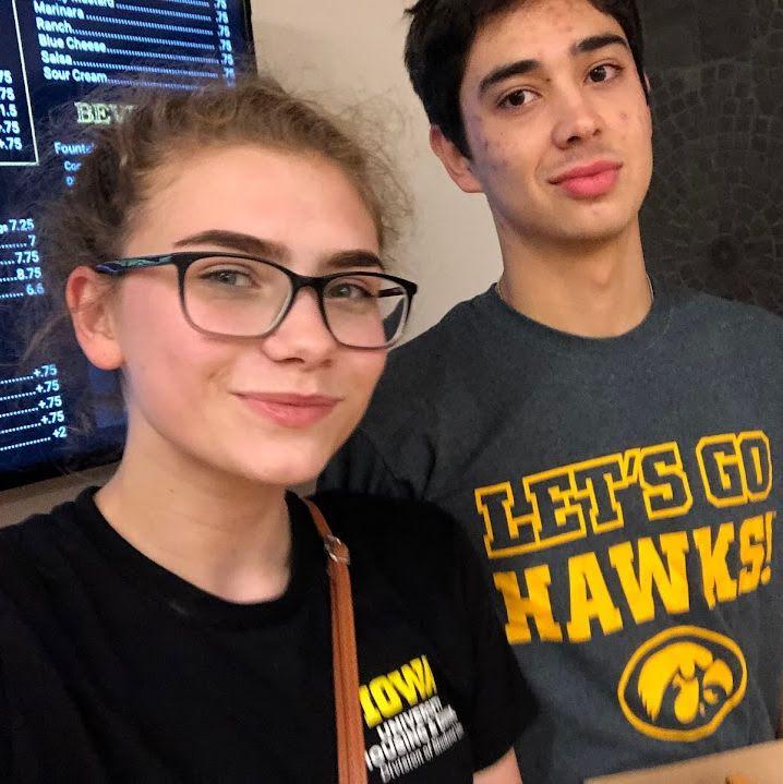 Our first photo together