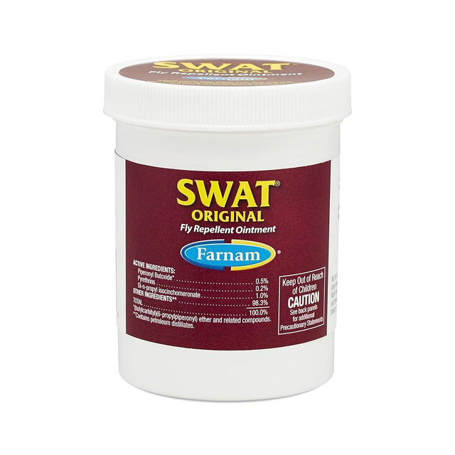 Farnam SWAT Fly Repellent Ointment for Wounds, Sores, Scratches and Abrasions Pink 7 Ounces
