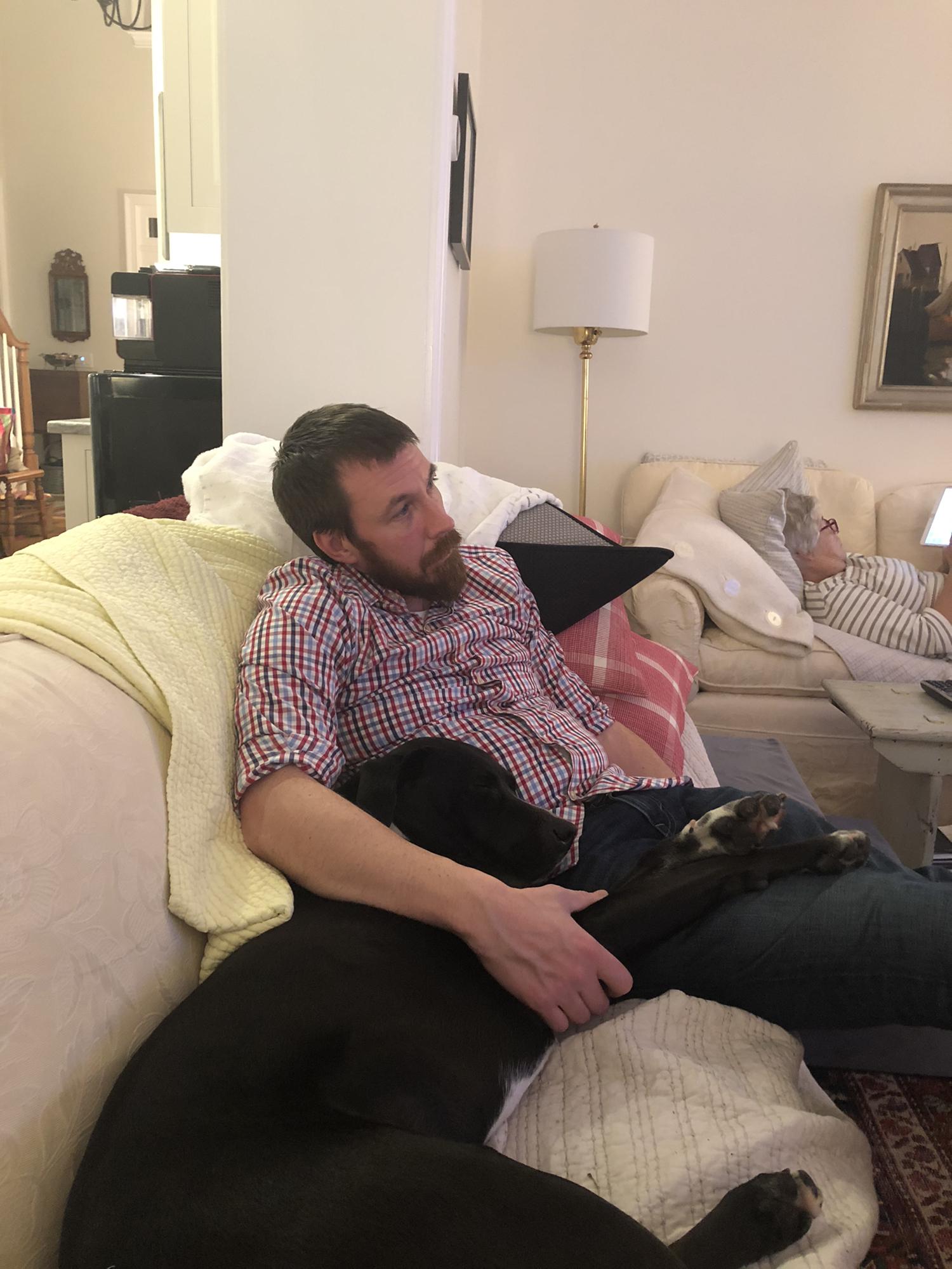 Archie snuggles