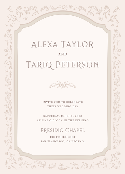Delphi Portrait | Linen | Zola Wedding Invitations
