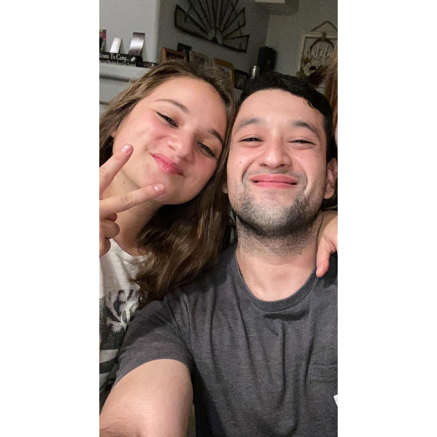 Their first Friendsgiving together in November 2020 (they kissed here)
