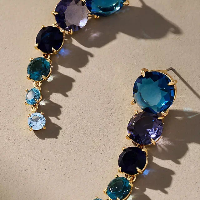 Multicolor Crystal Drop Earrings