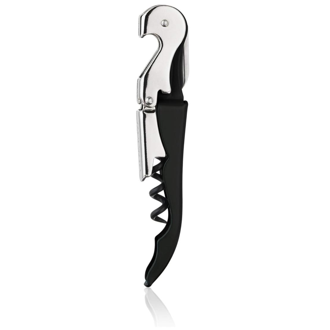 Wine Corkscrew, Black, Set of 1