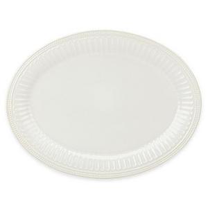 Lenox® French Perle Groove 16-Inch Oval Platter in White