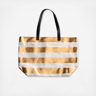 Patio Party Stripes Beach Bag