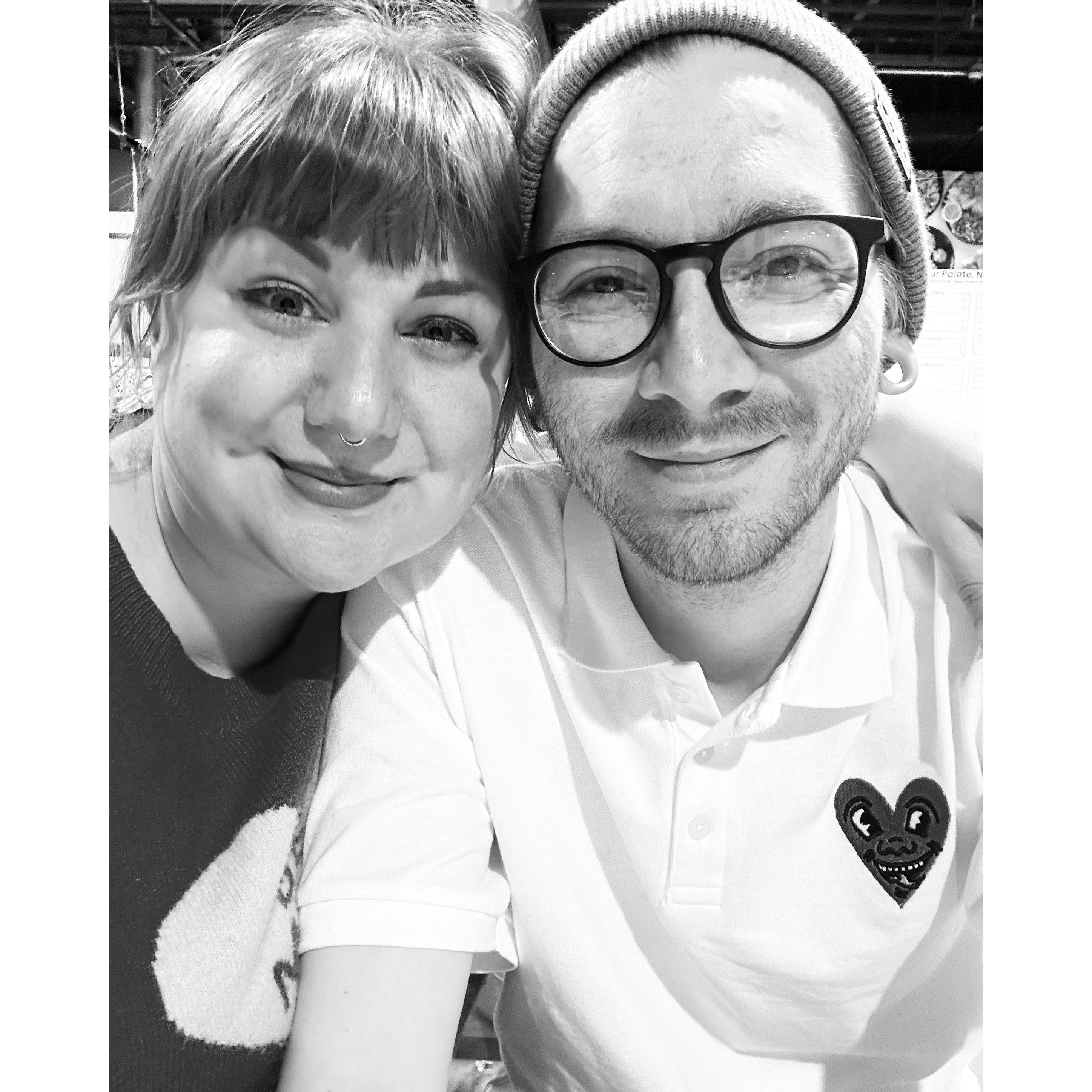 Our first Valentine's Day and already married haha