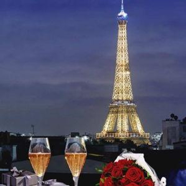 Champagne Night Cap at our Hotel Rooftop Bar