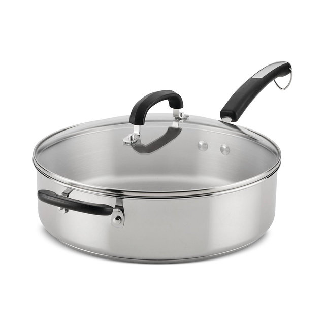 Farberware Brilliance 6-Qt. Stainless Steel Sauté Pan & Lid