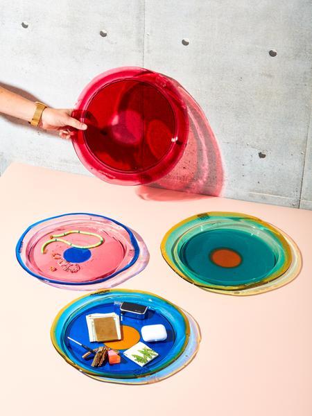Gaetano Pesce Handmade Resin Trays (Set of 4)