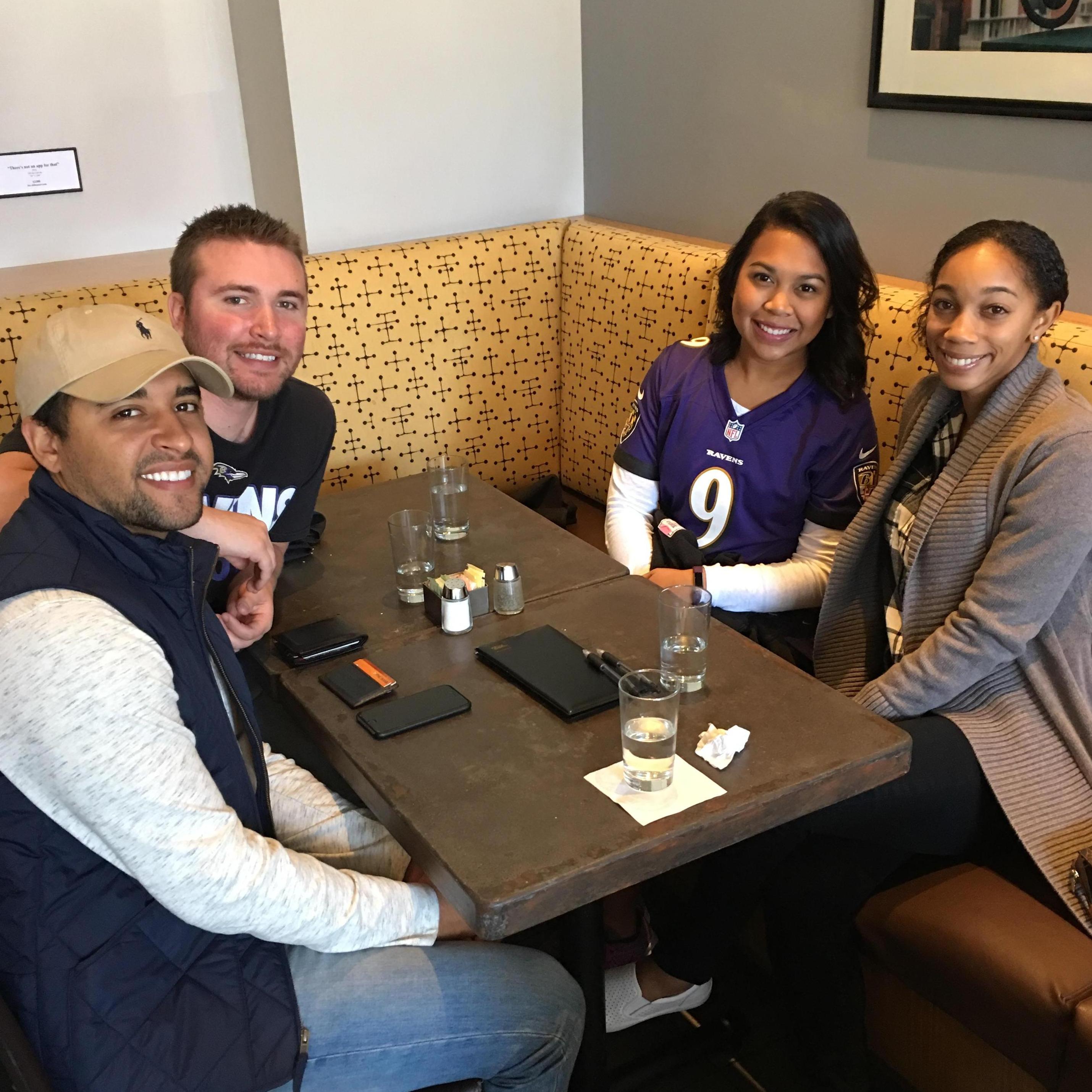 Catching Brunch with Brad & D in Baltimore- Fall 2016