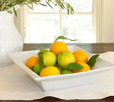 Great White Square Bowl, Large