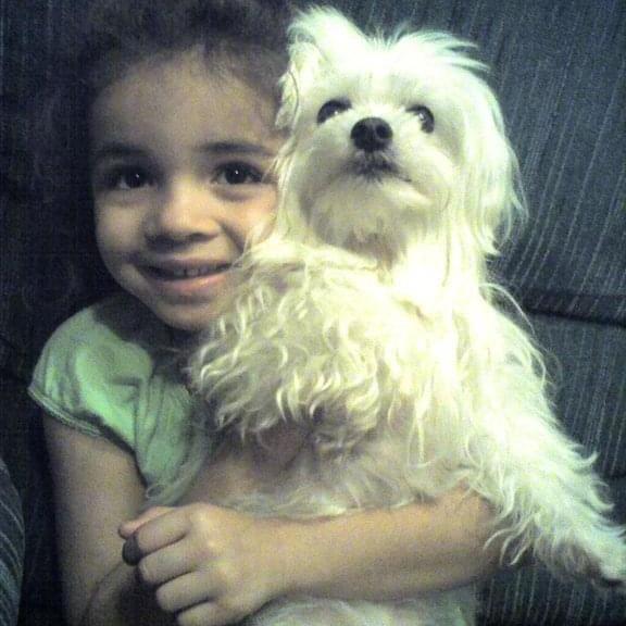 Kylee as a kid.