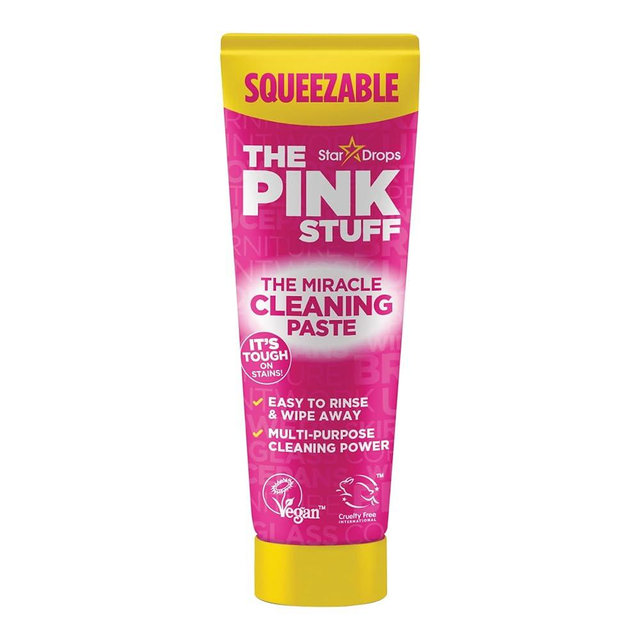 The Pink Stuff The Miracle Squeezable Cleaning Paste 300g Easy to Rinse Multi Purpose Cleaner for Kitchen Bathroom Cooktops Tiles Sinks Showers and More