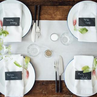 Table Setting Placards, Set of 4
