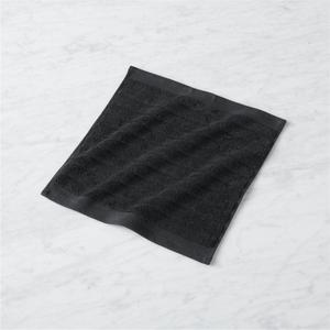 channel black cotton washcloth