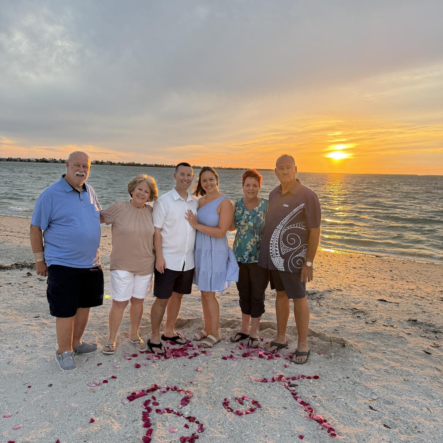 Tiana was super confused and surprised by engagement location. It was a great night with the new in-laws.