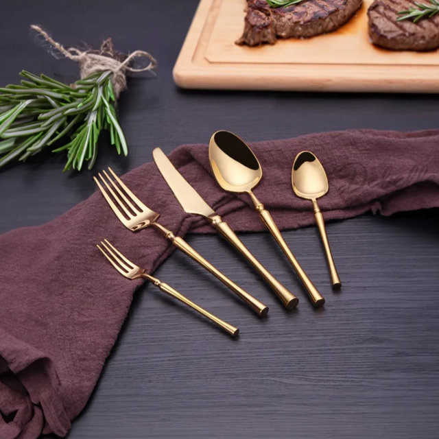 Buco Silverware Set gold 30 piece