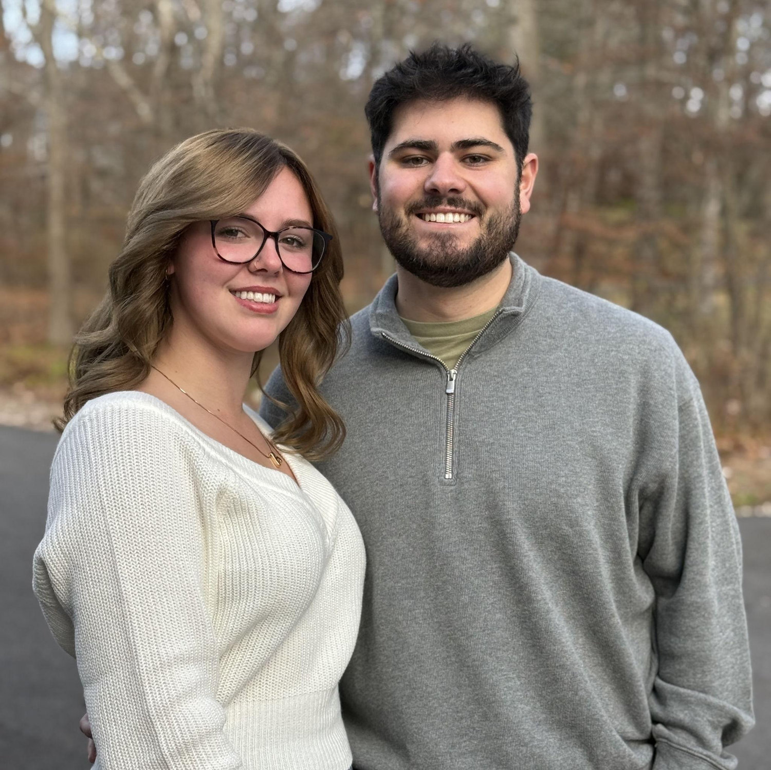 Taken just an hour before he popped the question!