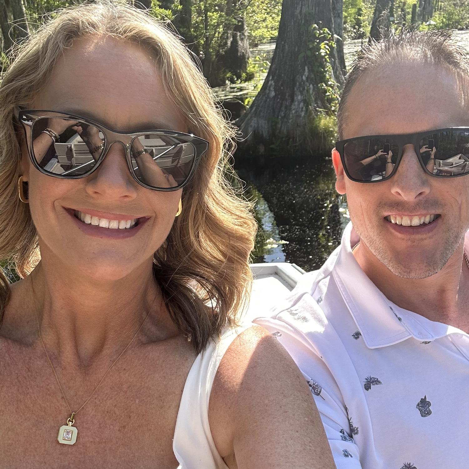 Cory and Lara in Charleston in April 2025