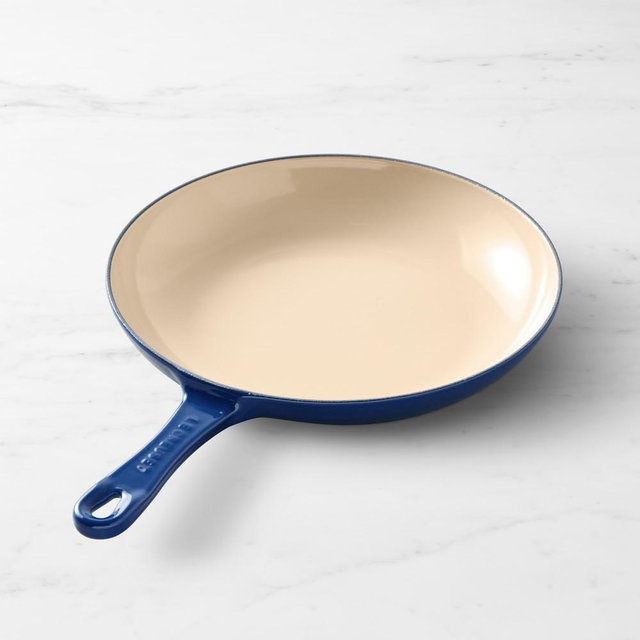 Le Creuset Enameled Cast Iron Shallow Fry Pan, Lapis