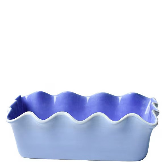 Coton Colors Iris Blue Ruffle Loaf Pan