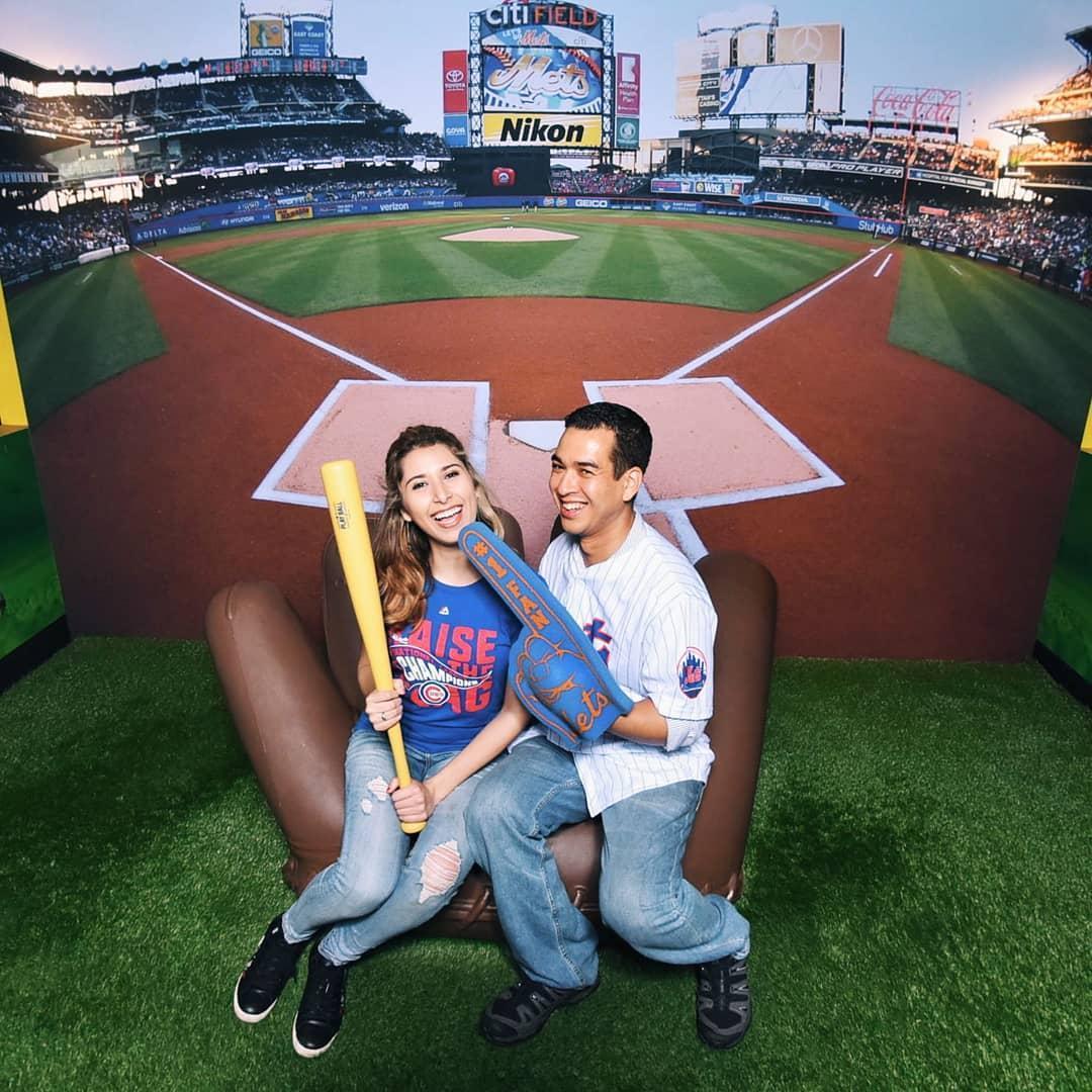 Watching our favorite baseball teams play in New York-- the Chicago Cubs won, obviously.