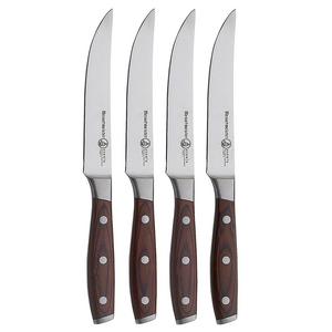 Messermeister Avanta 4-Piece 5" Fine Edge Steak Knife Set, Pakkawood Handle