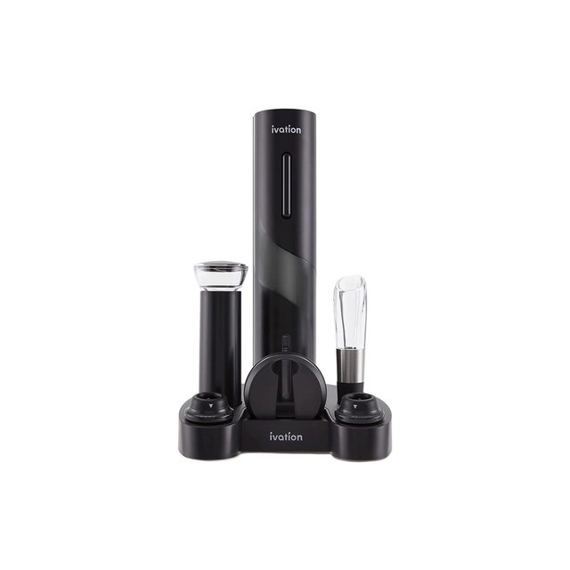 Ivation 7-Piece Electric Wine Opener Set, Deluxe Wine Opener Gift Set
