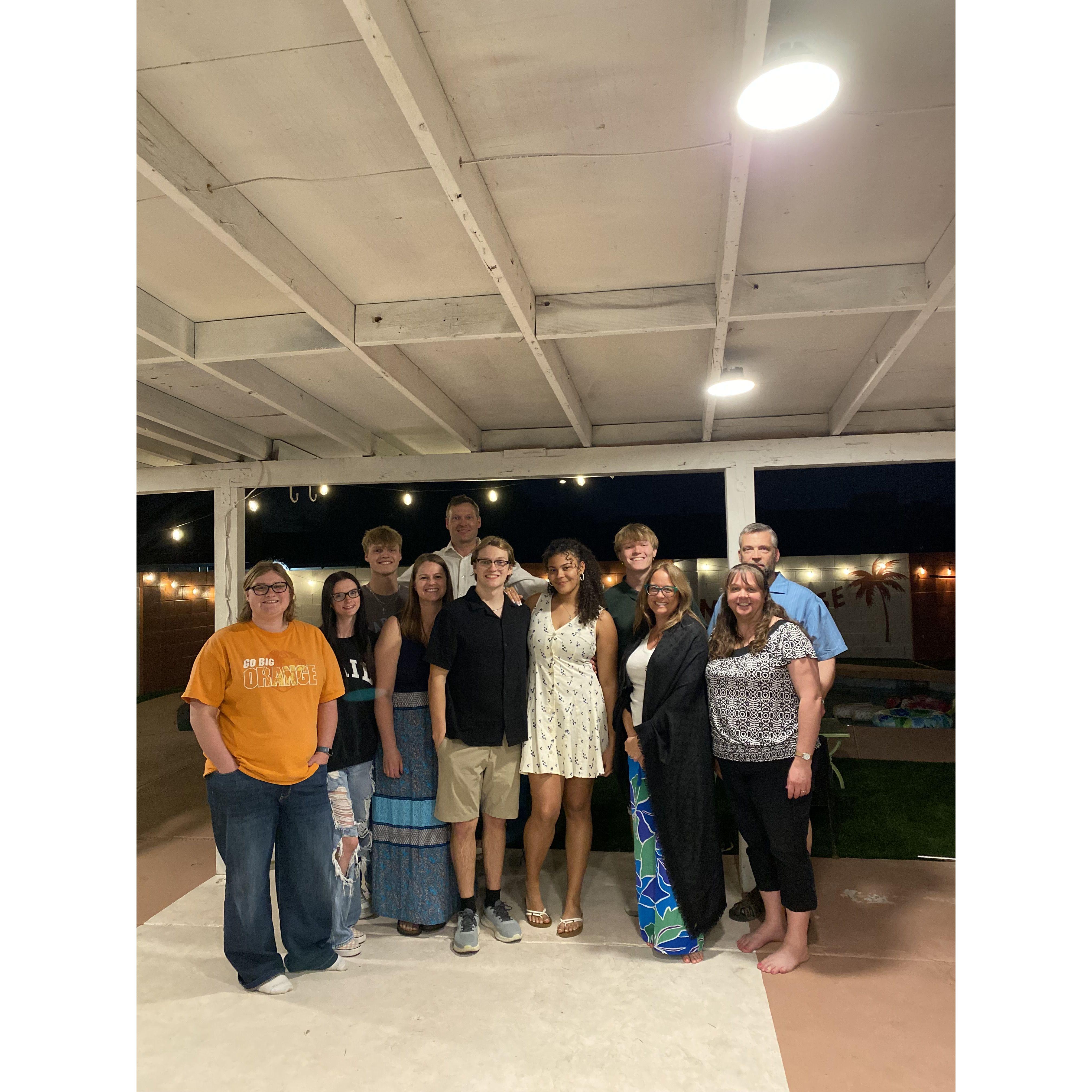 Daharsh family photo for Ethan and Aaliana's rehearsal dinner! Arizona 2025!