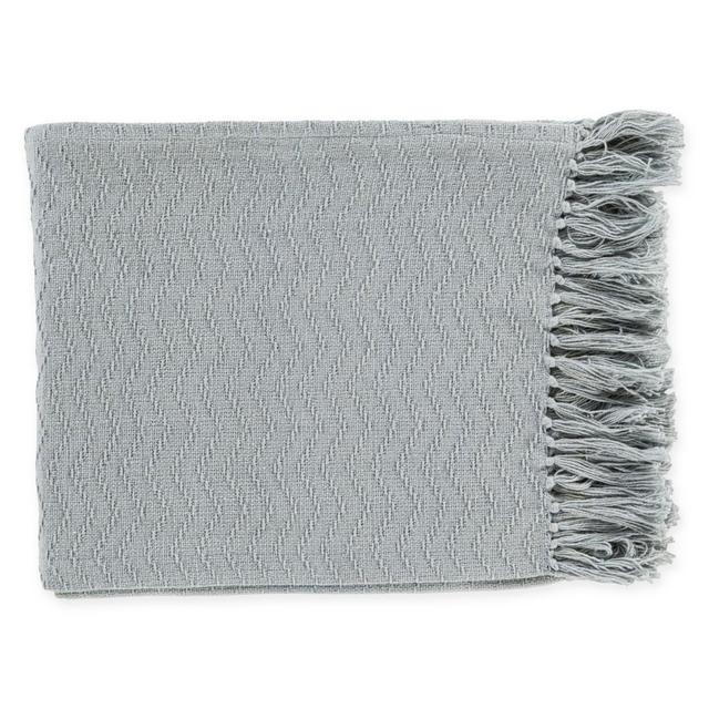 Surya Thelma Throw Blanket in Ice Blue