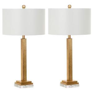 Perri 30 in. Gold Crystal Base Table Lamp (Set of 2)