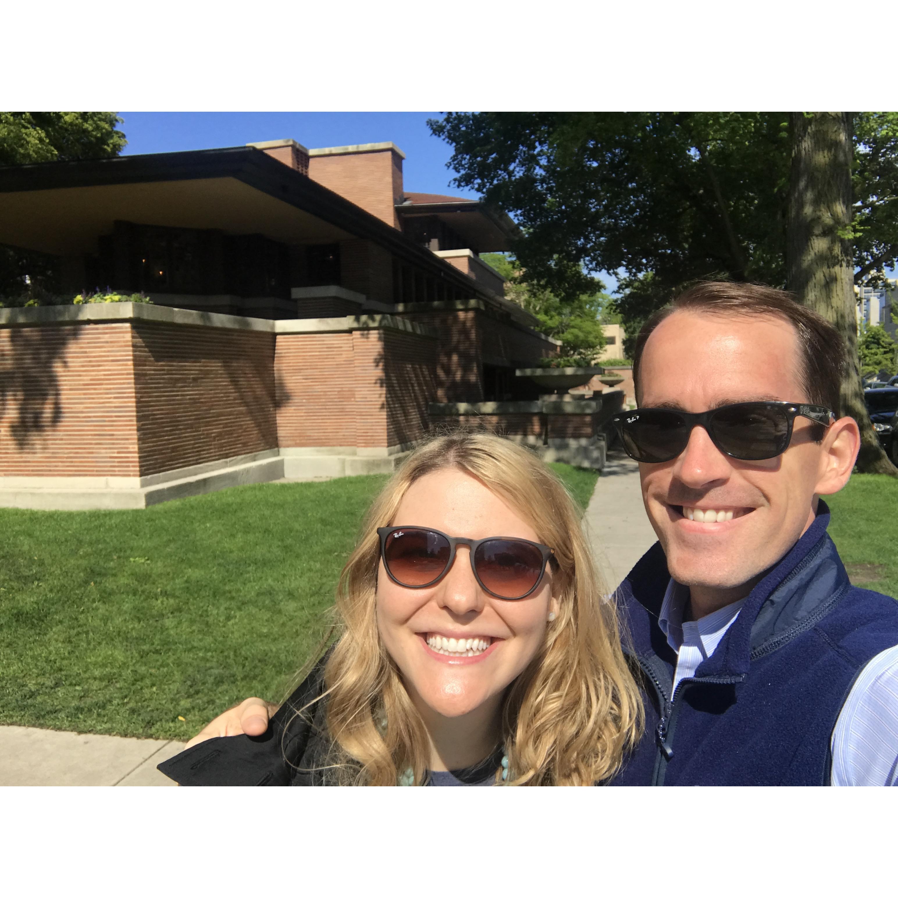 Touring the University of Chicago campus, we stopped by the famous Frederick C. Robie House.